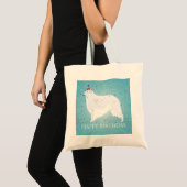 Tote Bag Borzoi Joyeux Design d'anniversaire (Devant (produit))