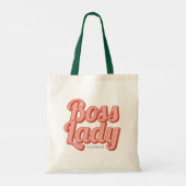Tote Bag Boss Lady Retro Nom Customisé (Dos)