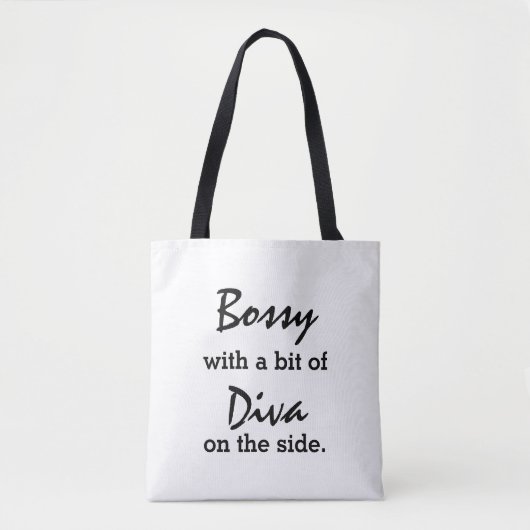 Tote Bag Bossy Avec Un Peu De Diva Tendance Fourre-tout (Devant)