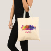 Tote Bag Boston skyline in watercolor (Devant (produit))