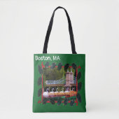 Tote Bag Boston Swan Boats Joyeuses Vacances (Devant)