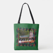 Tote Bag Boston Swan Boats Joyeuses Vacances (Dos)