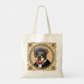 Tote Bag Boston Terrier porte des lunettes (Dos)