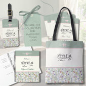 Tote Bag Botanical Sage Green Viola | String Player