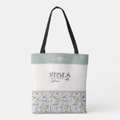 Tote Bag Botanical Sage Green Viola | String Player (Dos)