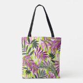 Tote Bag Botanical seamless pattern mixed with geometric sh (Dos)