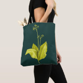 Tote Bag Botanique d'ail sauvage Plante vert (De près)