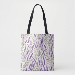 Tote Bag Botanique de brin de lavande Cottagecore