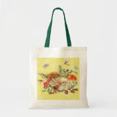 Tote Bag Botanique de champignon à l'aquarelle vintage (Devant)