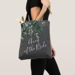 Tote Bag Botanique feuille verdure Tante du don de la marié<br><div class="desc">Botanique feuille Tante verte du Sac fourre-tout cadeau de la mariée</div>