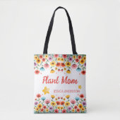 Tote Bag Botanique florale colorée (Devant)