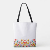 Tote Bag Botanique florale colorée (Dos)