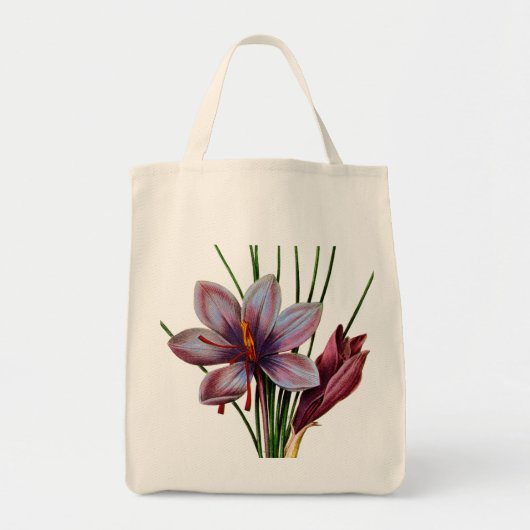 Tote Bag Botanique : Safran (Devant)