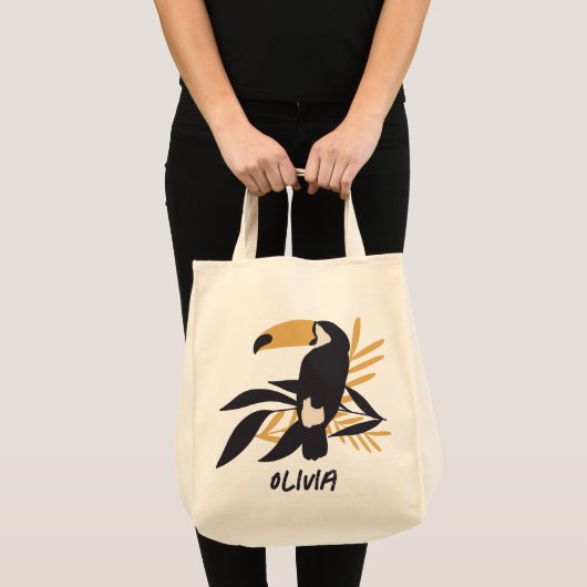 Tote Bag Botanique Toucan Tropical (Devant (produit))