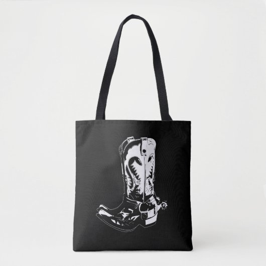 Tote Bag Bottes de cowboy (Devant)