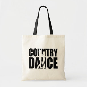 Tote Bag Bottes de cowboy de danse en ligne musique country