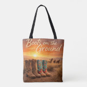 Tote Bag Bottes sur le Terrain (Dos)