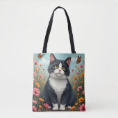 Tote Bag Bouchon de lait dans le jardin (Devant)