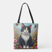 Tote Bag Bouchon de lait dans le jardin (Dos)