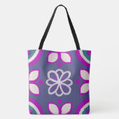 Tote Bag Boucle de Lotus Lavande (Dos)