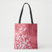 Tote Bag Boucles sur Artwork rouge (Devant)