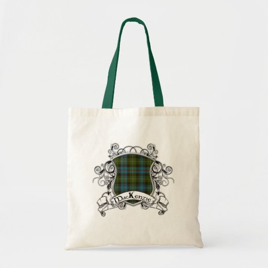 Tote Bag Bouclier Tartan MacKenzie (Devant)