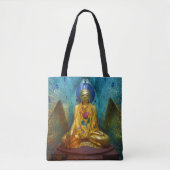 Tote Bag Bouddha Dans L'Alcône Orné (Devant)