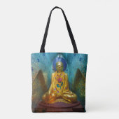 Tote Bag Bouddha Dans L'Alcône Orné (Dos)