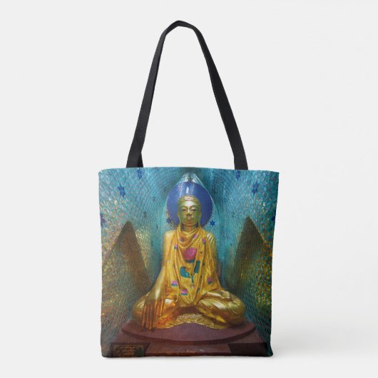 Tote Bag Bouddha Dans L'Alcône Orné (Dos)