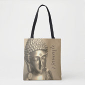 Tote Bag Bouddha d'or Namaste (Devant)