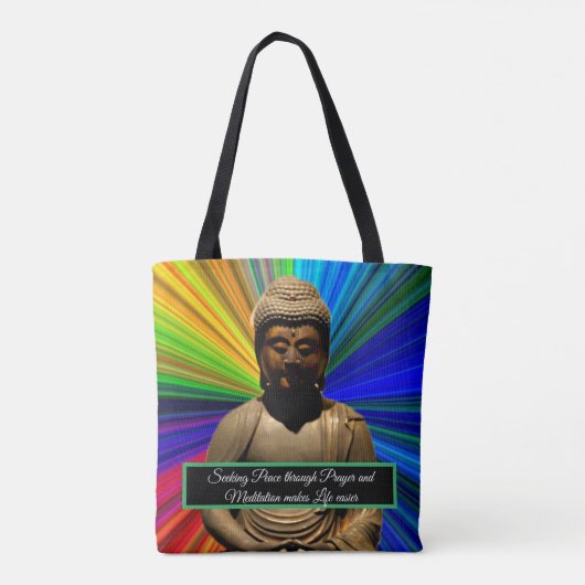 Tote Bag Bouddha en méditation (Dos)