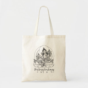 Tote Bag Bouddha Green Tara Mantra Bouddhisme tibétain Vajr