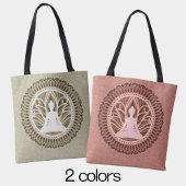 Tote Bag Bouddha rose Mandala Méditation spirituelle