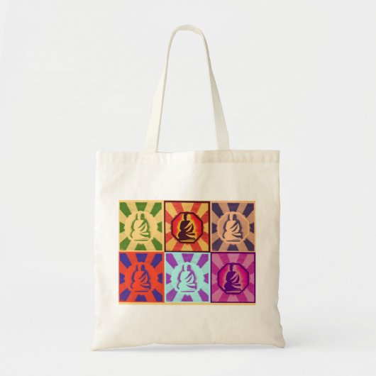 Tote Bag Bouddha -- Style d'art de bruit (Devant)