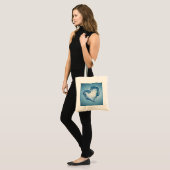 Tote Bag Bouffées d'eau en forme de coeur (Devant (modèle))