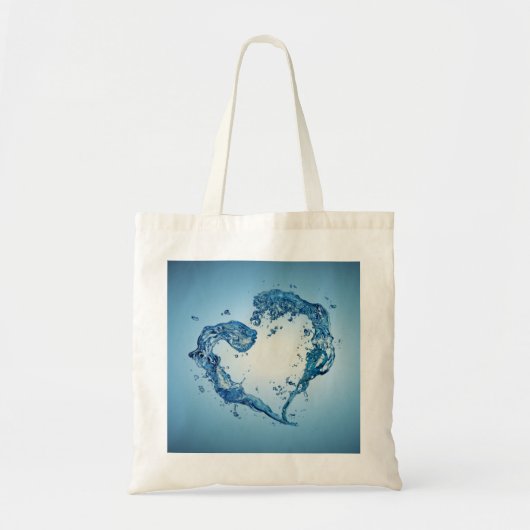 Tote Bag Bouffées d'eau en forme de coeur (Devant)