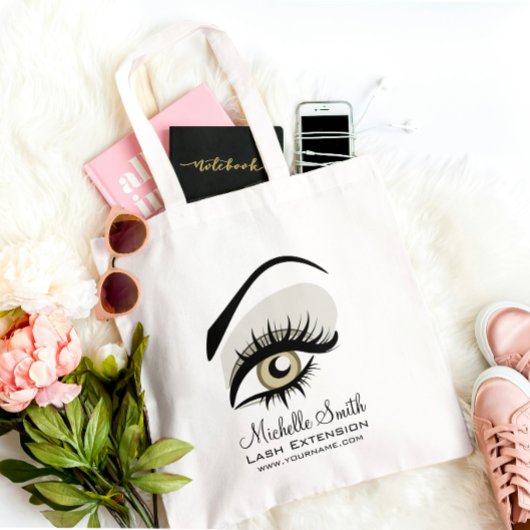 Tote Bag Bouffées longues des yeux Lash Extension marque de