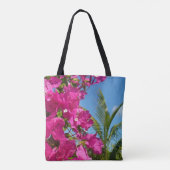 Tote Bag Bougainvilliers et palmiers paysage tropical (Dos)
