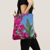 Tote Bag Bougainvilliers et palmiers paysage tropical (De près)