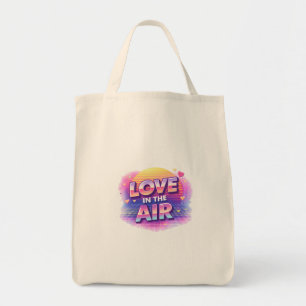 Tote Bag Bougie Amour Rétro 80's Dans L'Air Saint-Valentin