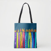 Tote Bag Bougies d'anniversaire aquarelle (Devant)