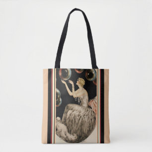 Tote Bag "Bouillonne" par Louis Icart - art déco