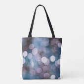 Tote Bag Boukeh gris bleu, arrière - plan abstrait. (Dos)