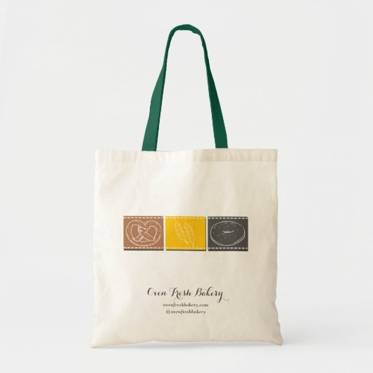 Tote Bag Boulangerie Pretzel Blé Chef pâte (Devant)