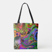 Tote Bag Boule colorée Fluide Art Pour Peinture (Dos)