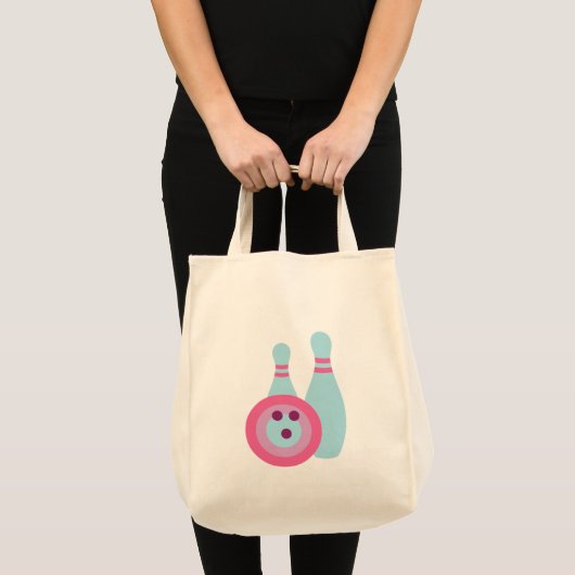 Tote Bag Boule de Bowling et Pins (Devant (produit))