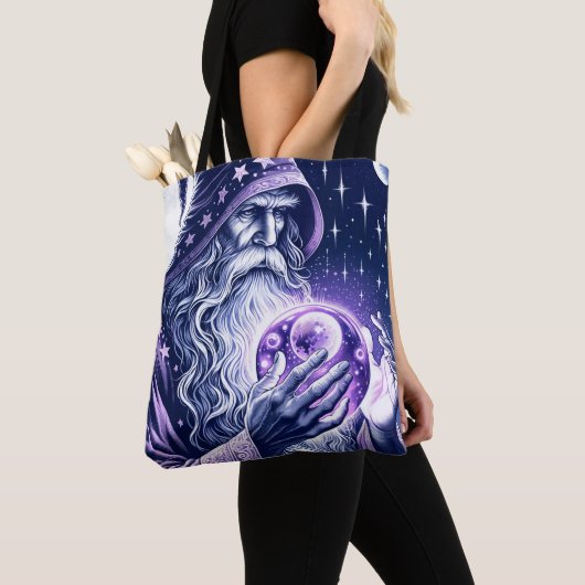 Tote Bag Boule de cristal violet céleste pour observer l'es (De près)
