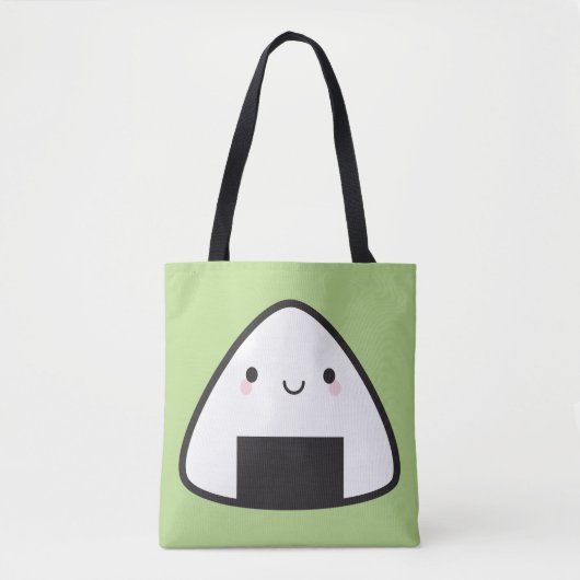 Tote Bag Boule de riz de Kawaii Onigiri (Devant)