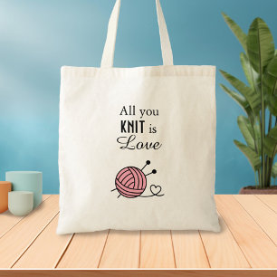 Tote Bag Boule de Tricot Fil d'artisanat - Tout ce que vous