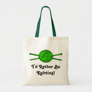 Tote Bag Boule de vert de chaux des aiguilles de fil et de